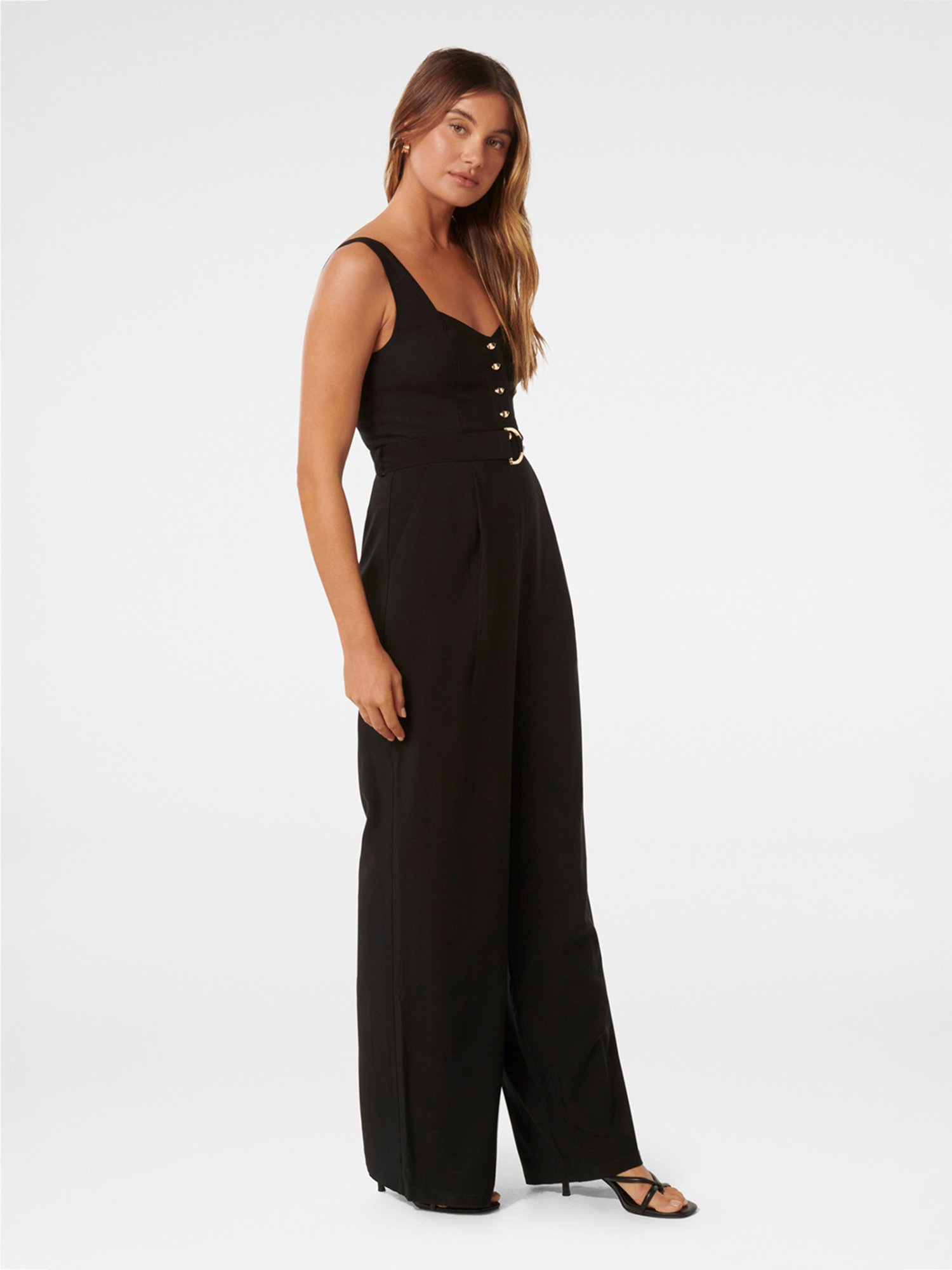 Forever New Maja Belted Wide Leg Jumpsuit