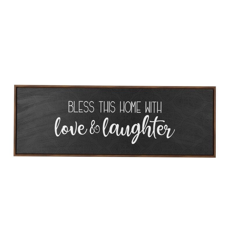 Bless This Home Oversized Kitchen Framed Wall Canvas - Crystal Art Gallery