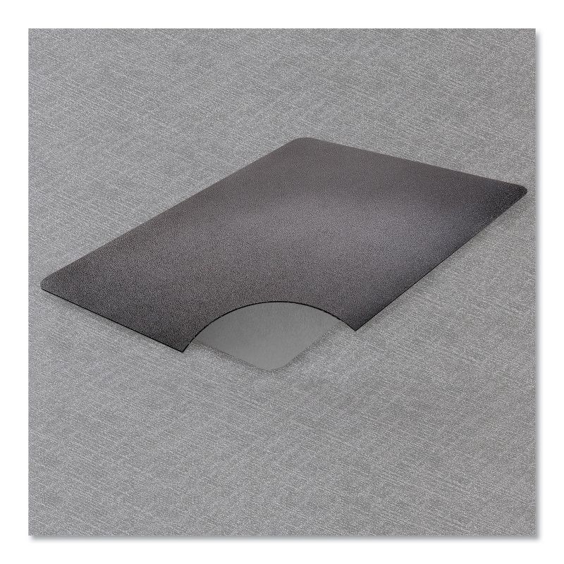 3'x4' Rectangle Solid Floor Mat Black - Deflecto
