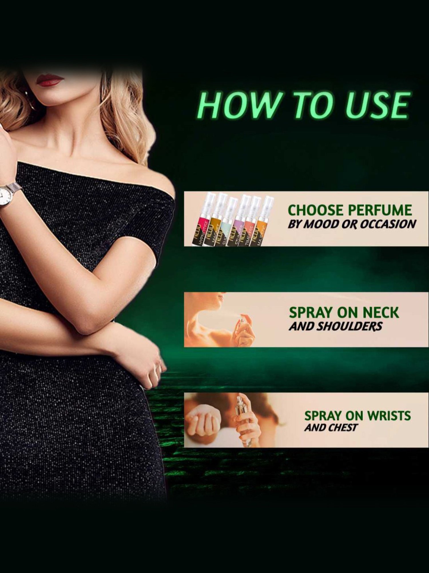 NEUD Luxury Perfumes for Women - 6 Vials x 10 ml Each (Pack of 2)