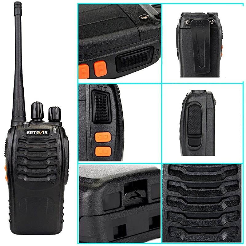 Case of 6 H777 Walkie Talkies for Adults Long Range Rechargeable TwoWay Radioswith 6Way Multi Unit ChargerFlashlight Handheld Business 2 Way Radios