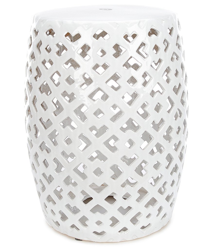 Southern Living Outdoor Living Collection Ceramic Stool