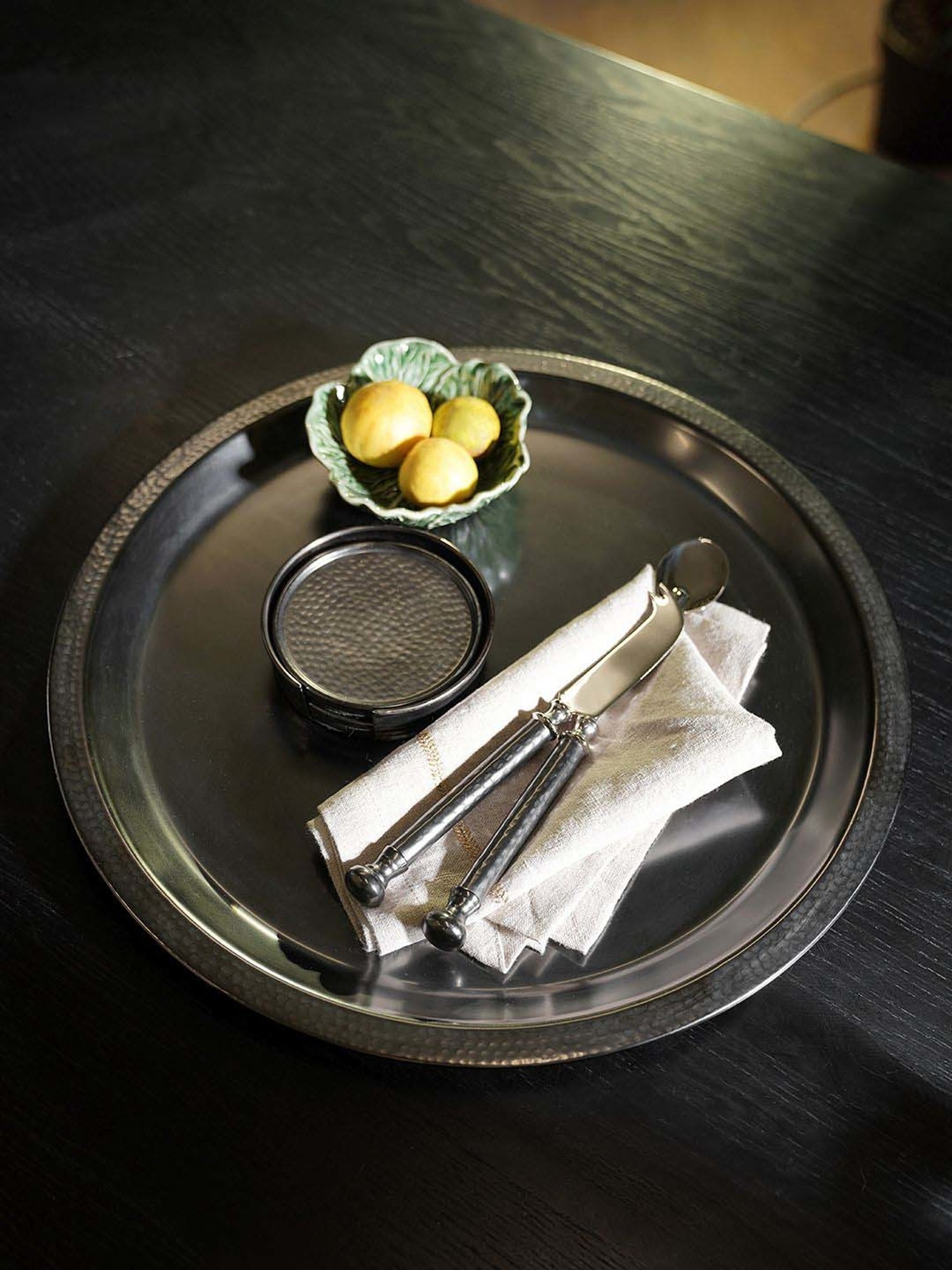 FnS White Stainless Steel 5-Piece Bar Set