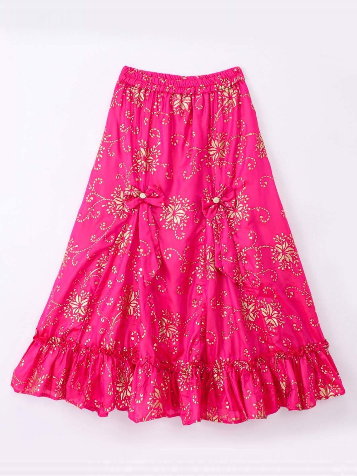 TWISHA Kids Blue & Pink Embroidered Top Set