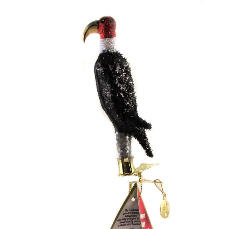 Morawski 4.25" Vulture Clip On Ornament Halloween Bird  -  Tree Ornaments