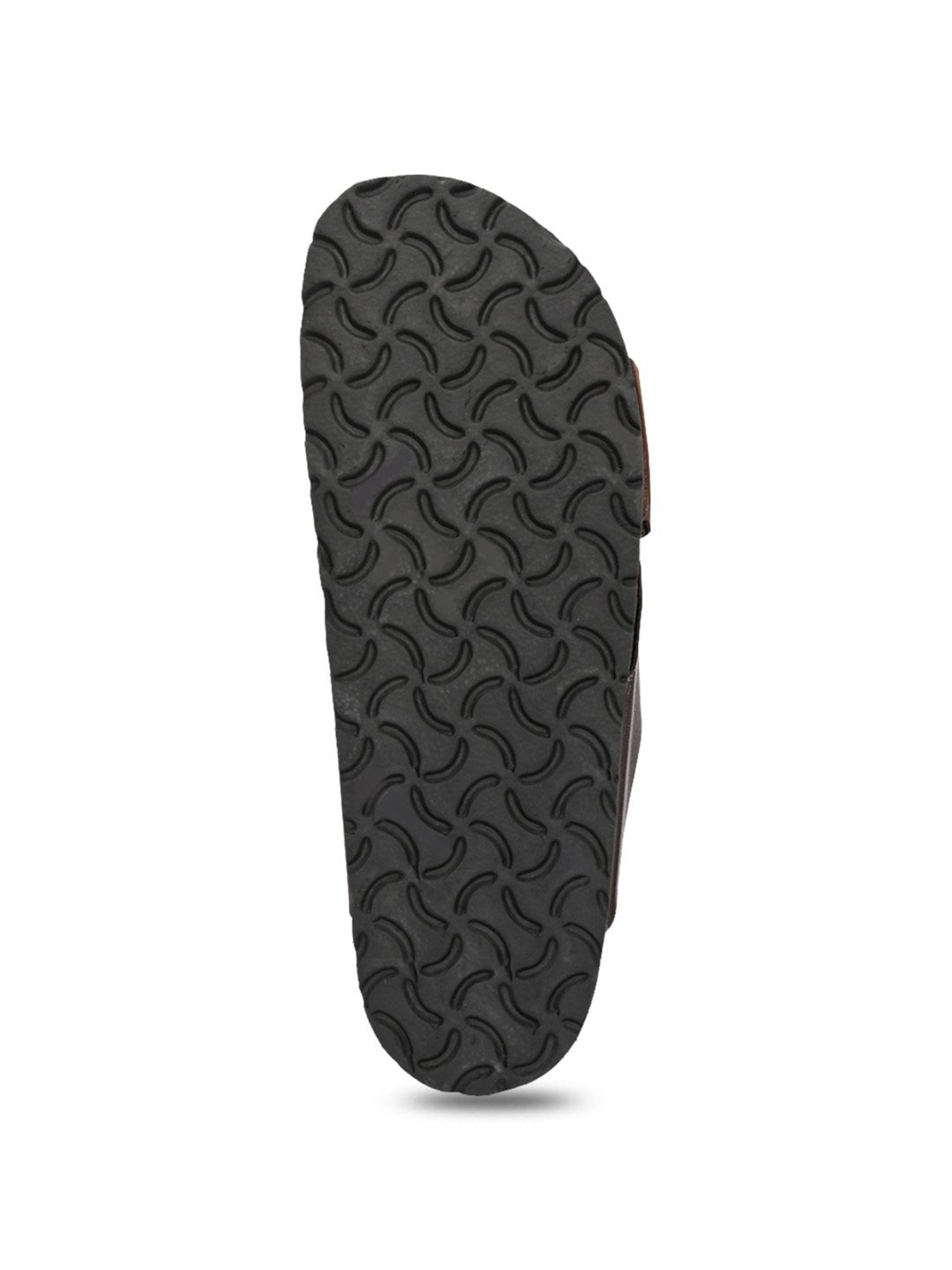 El Paso Men's Brown Cross Strap Sandals