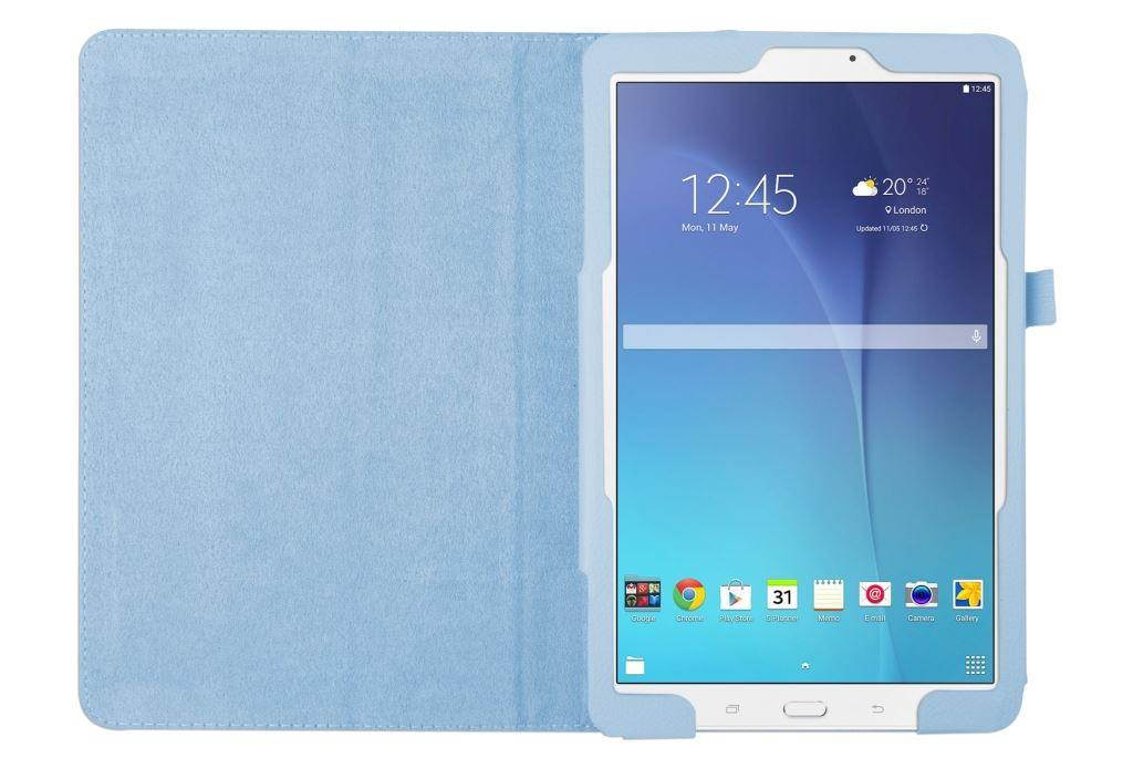 Hellfire Trading Magnetic PU Leather Case for Samsung Galaxy Tab E T560 9.6" - Light Blue