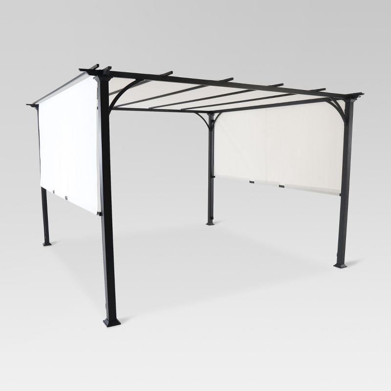 10' x 10' Adjustable Shade Pergola - Black/Gray - Threshold™