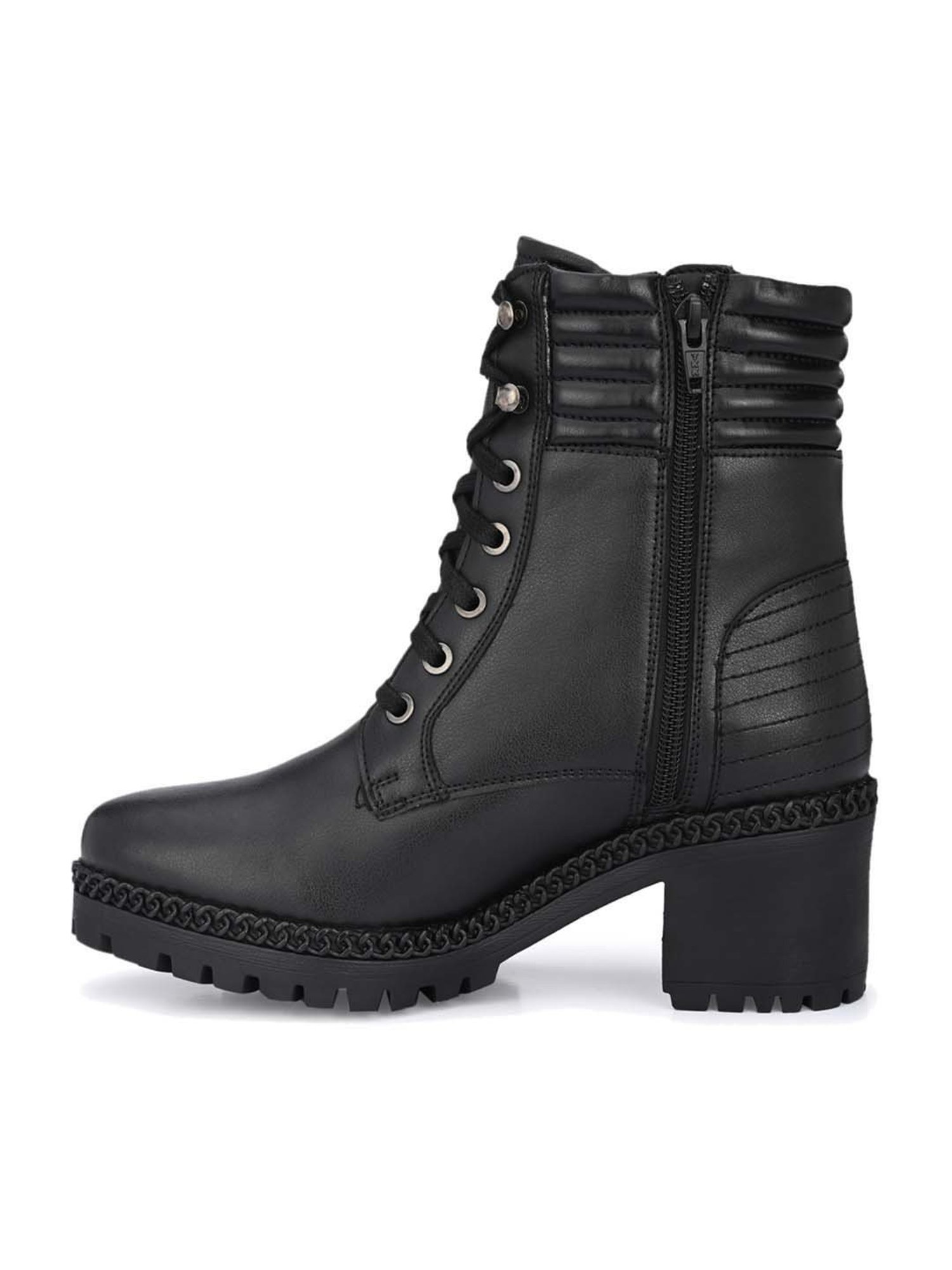 Delize Women's Black Derby Boots