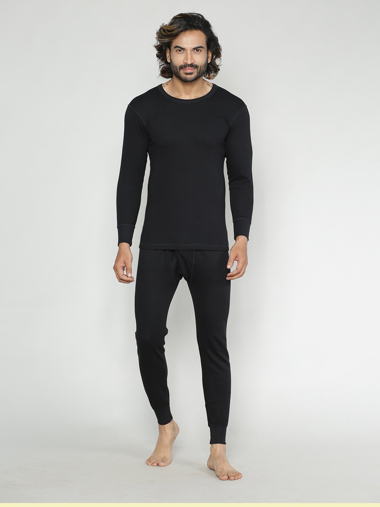 LUX Inferno Black Striped Thermal Set