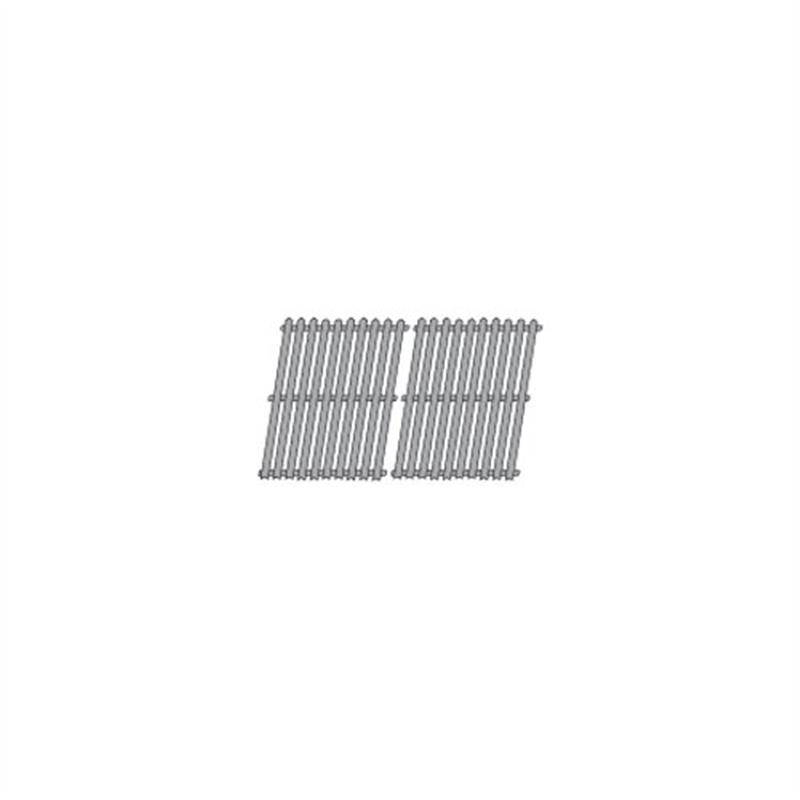 Music City Metals 52612 Porcelain Steel Channel Cooking Grid Replacement for Gas Grill Model Bond GSF2616AC, Set of 2