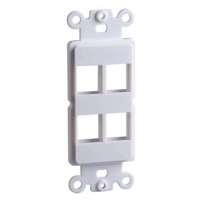 205172 DATA COMM ELECTRONICS INC DECOR PLATE INSERT WH 4 KEYSTO