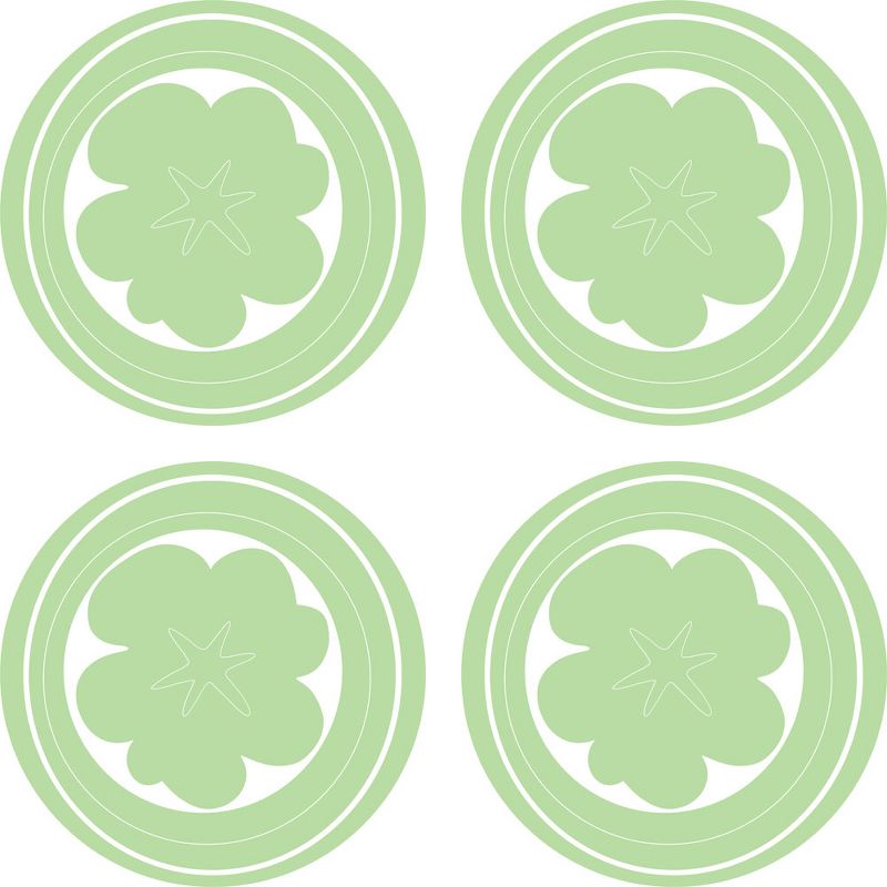 Hooplah Green Dots Flowers Circles Wall Accent Stickers - Wall Pops..