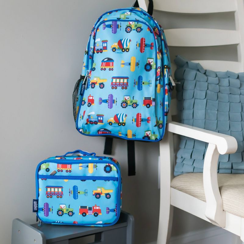 Wildkin Olive Kids' Trains Planes & Trucks Lunch Box