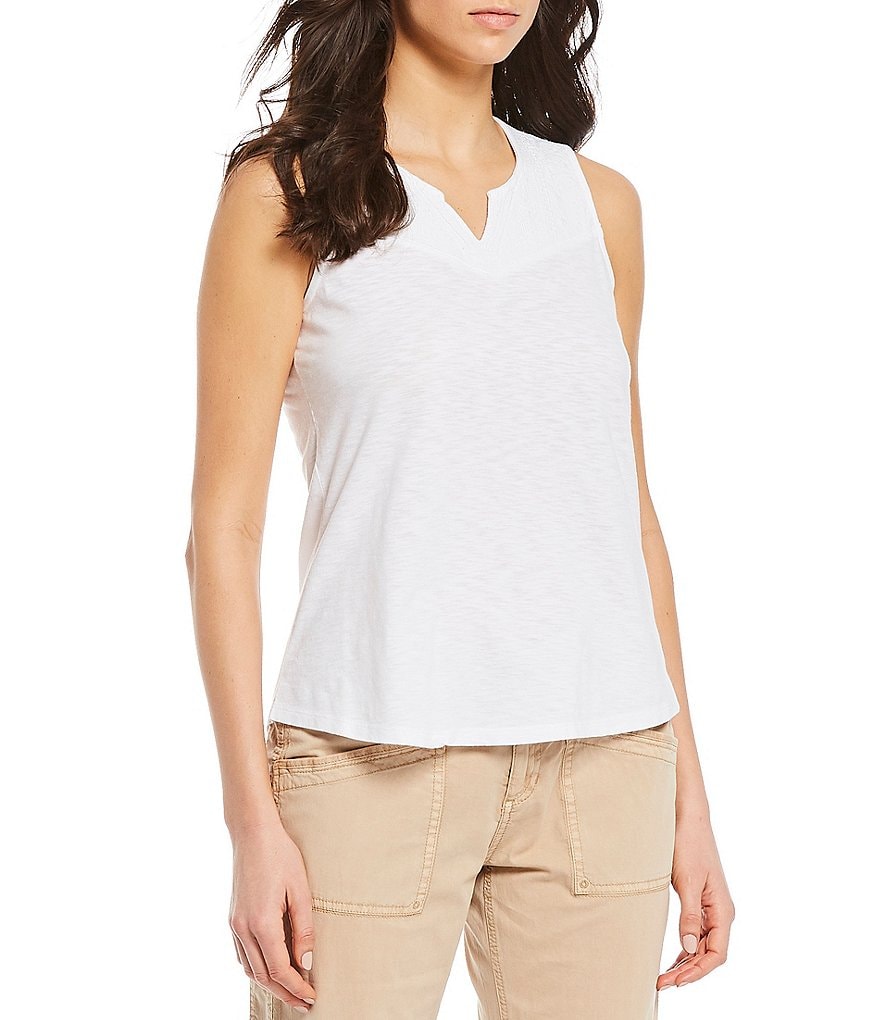 Aventura Cheri Slub Jersey Poplin Organic Cotton Blend Tank