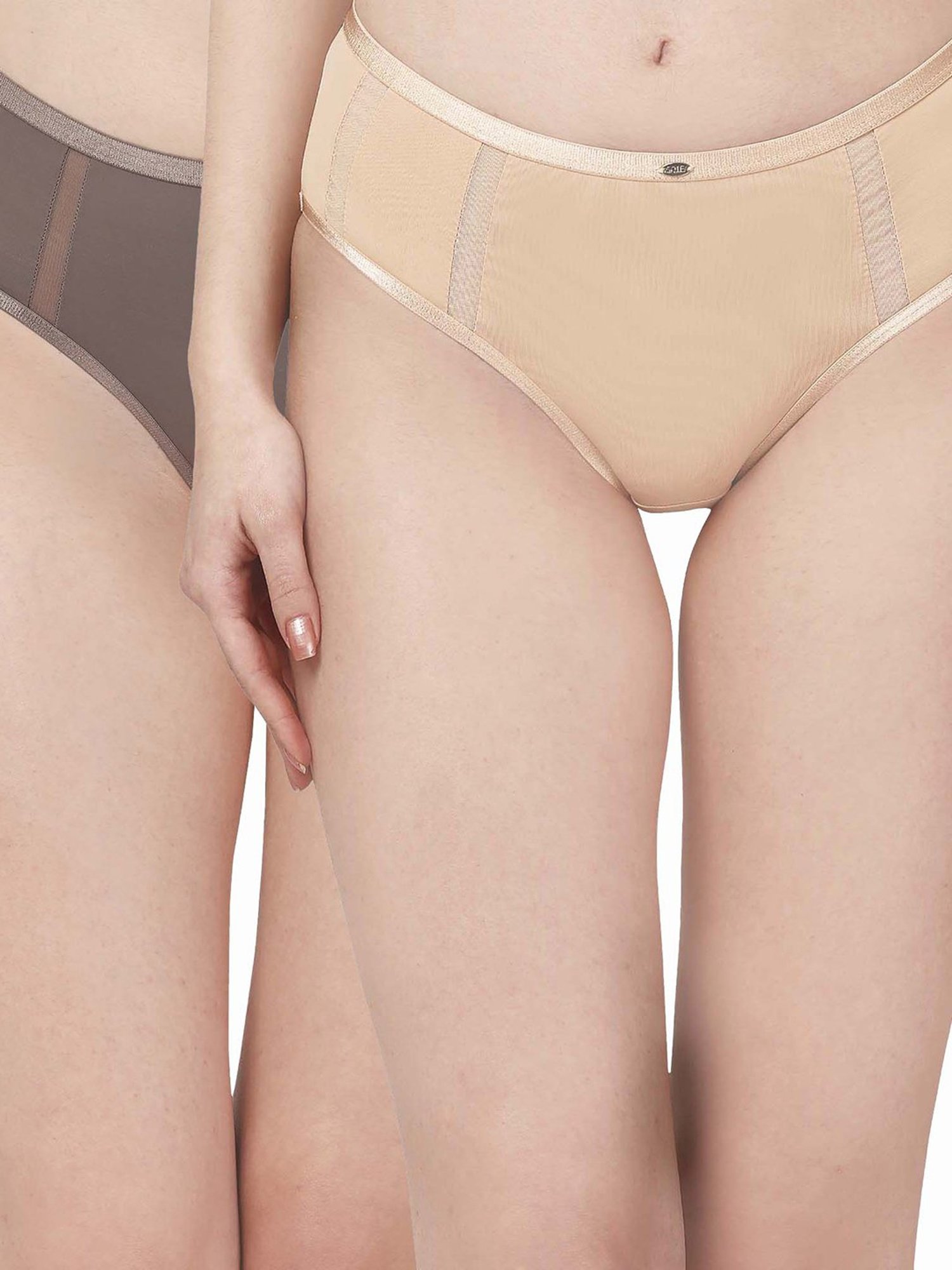 Soie Skin & Grey Basic Panty - Pack of 2