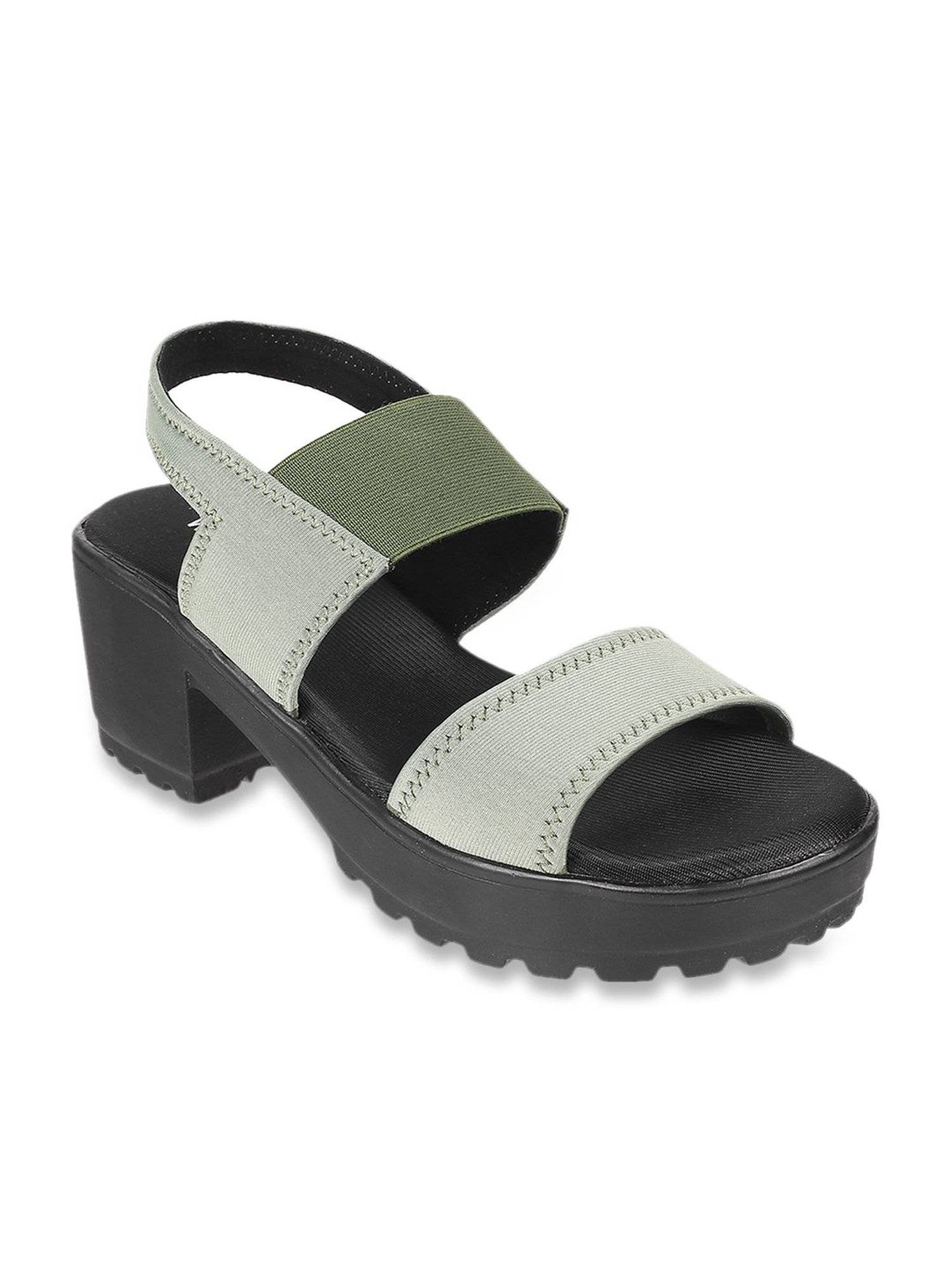 Walkway Women's Green Back Strap Sandals