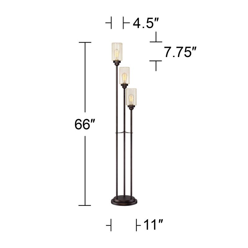 Franklin Iron Works Gentry Oil-Rubbed Bronze Downbridge Arc Floor Lamp