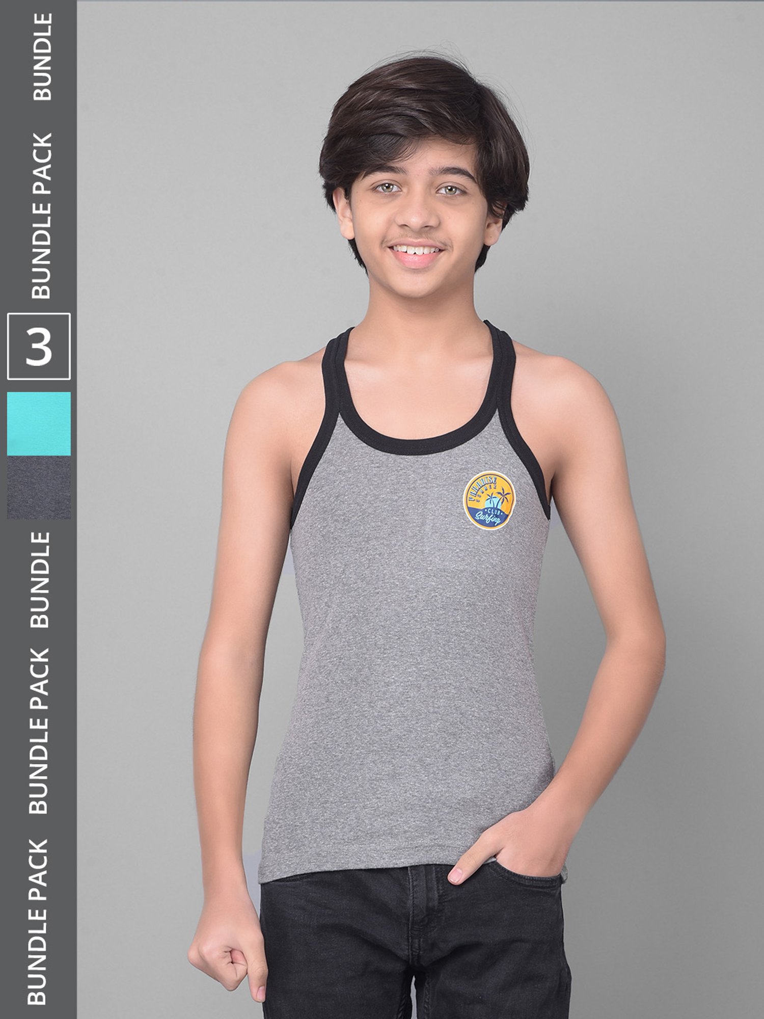 Dyca Boys Assorted Printed Vest (Pack Of 4)