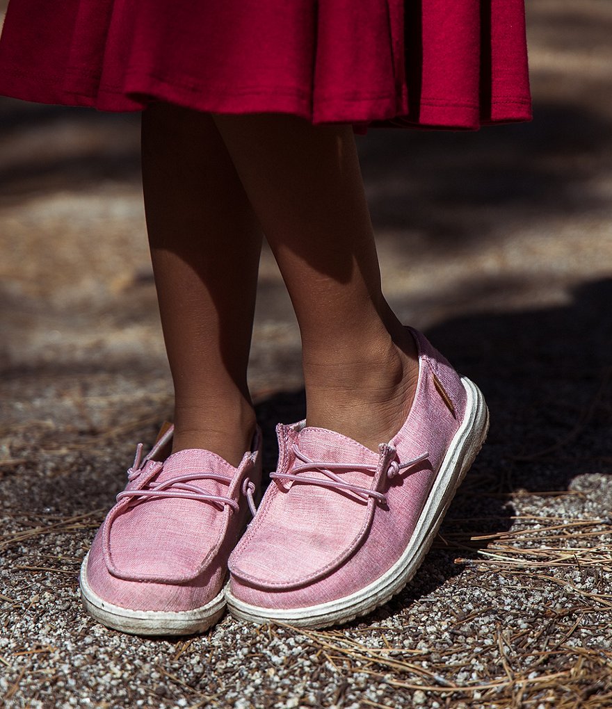 Hey Dude Girls' Wendy Linen Washable Slip-Ons (Youth)