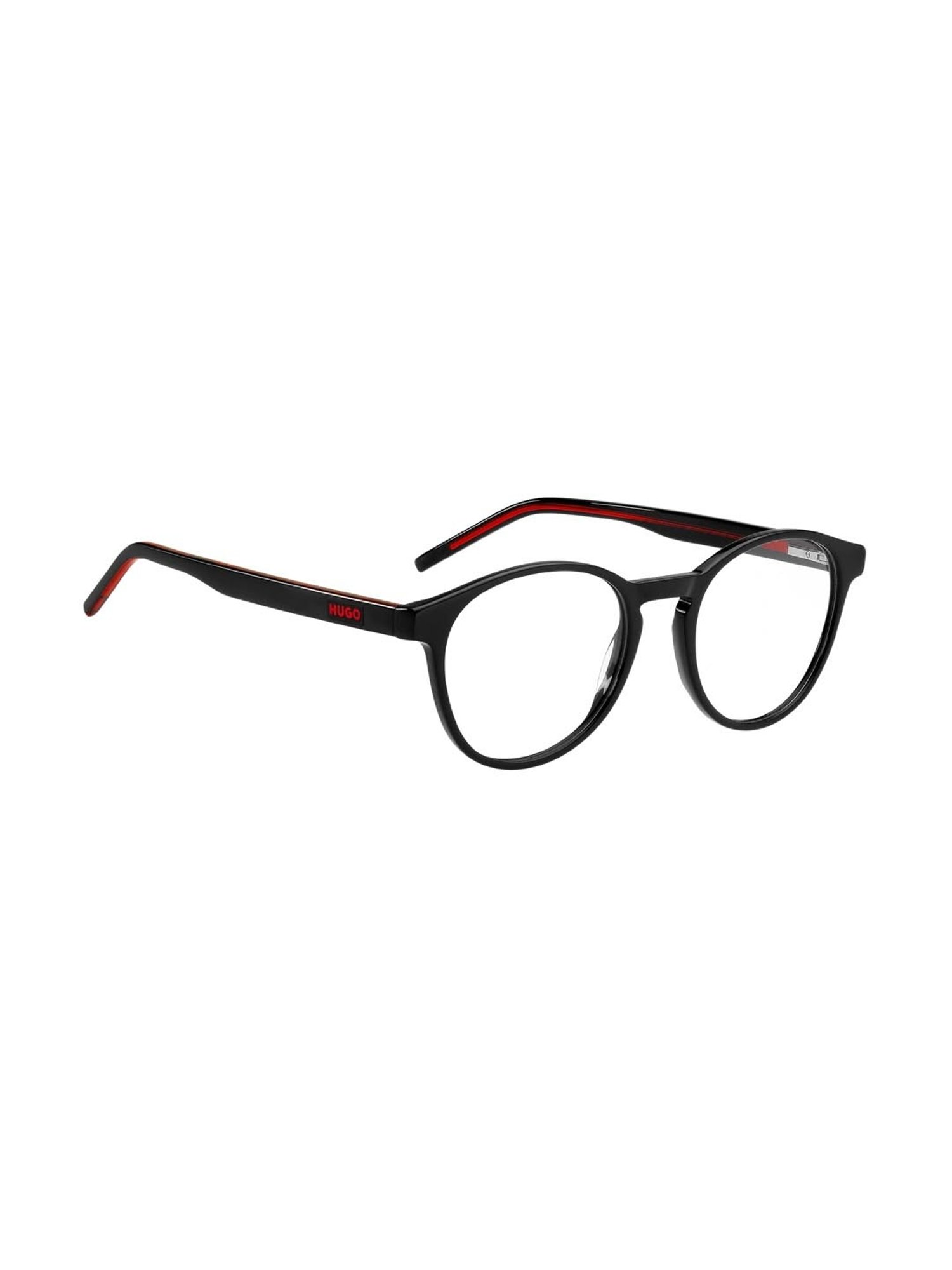 HUGO Black Oval Eye Frames for Men