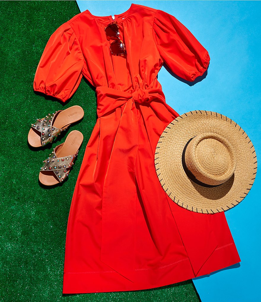 Carvela Koncern Leather Colorful Studded Detail Sandals