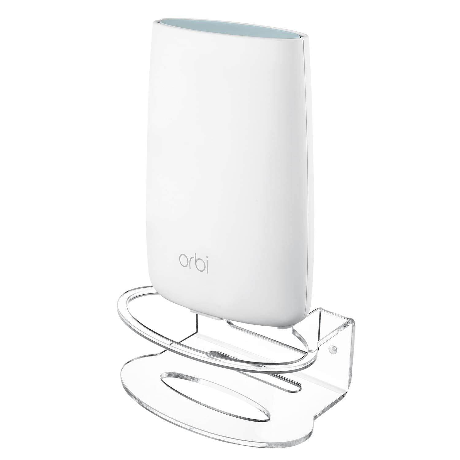 Durable Wall Mount Compatible with NETGEAR Orbi Mesh Wi-Fi System - Extra Security for Your Wi-Fi Router (2-Pack)