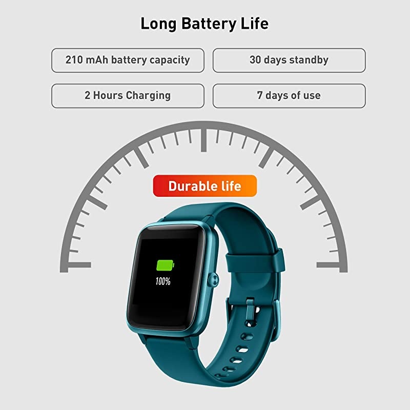 Tracker Watch with Heart Rate and Sleep Monitor Activity Tracker Waterproof Smart Wristband Watch Step Calorie Counter Pedometer Android iOS Compatible for Women Men Kids