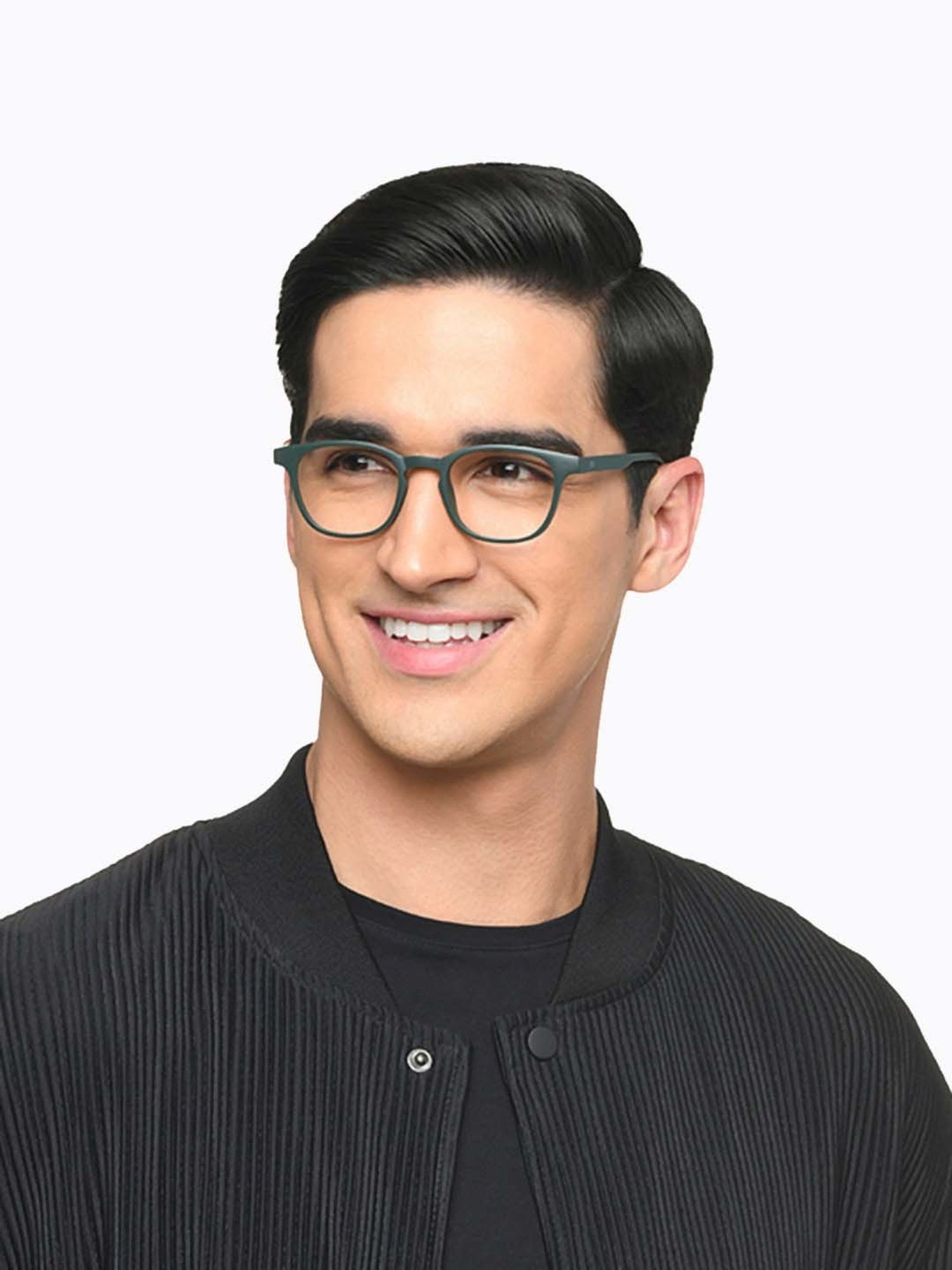 Lenskart Blu LB E14453 Green Full Rim Round Zero Power Computer Glasses