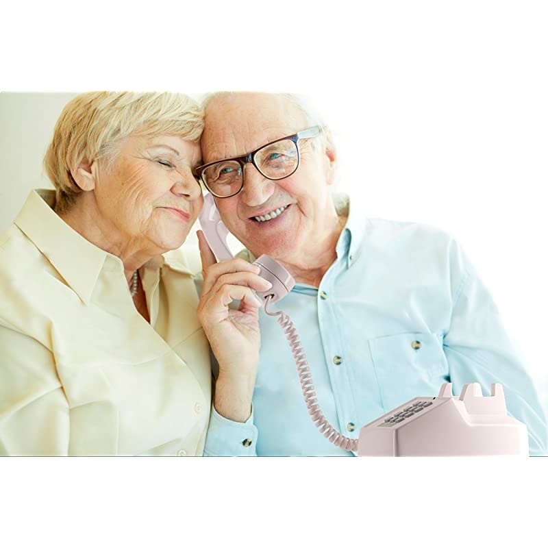 Amplified Single Line Corded Desk Telephone with Extra Loud Ringer, Ash