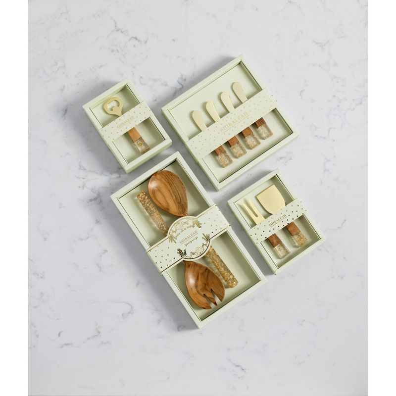 Lipper Bamboo Salad Hands With Knob Handles