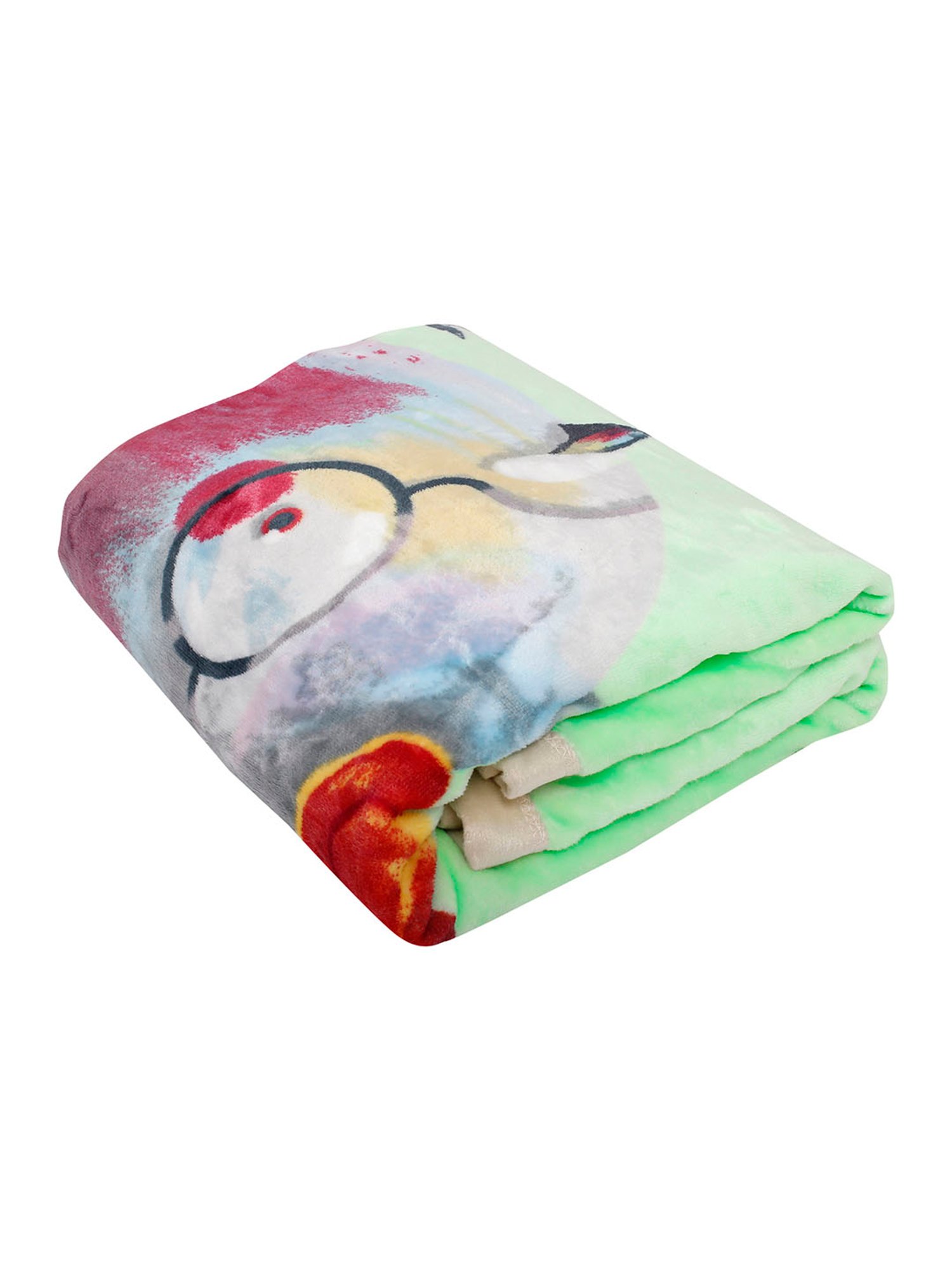 Baby Moo Little Birdy Fashion Tips Mint Green Two-Ply Blanket