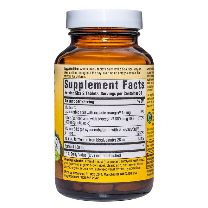 MegaFood Blood Builder Mini Supplement - 60ct