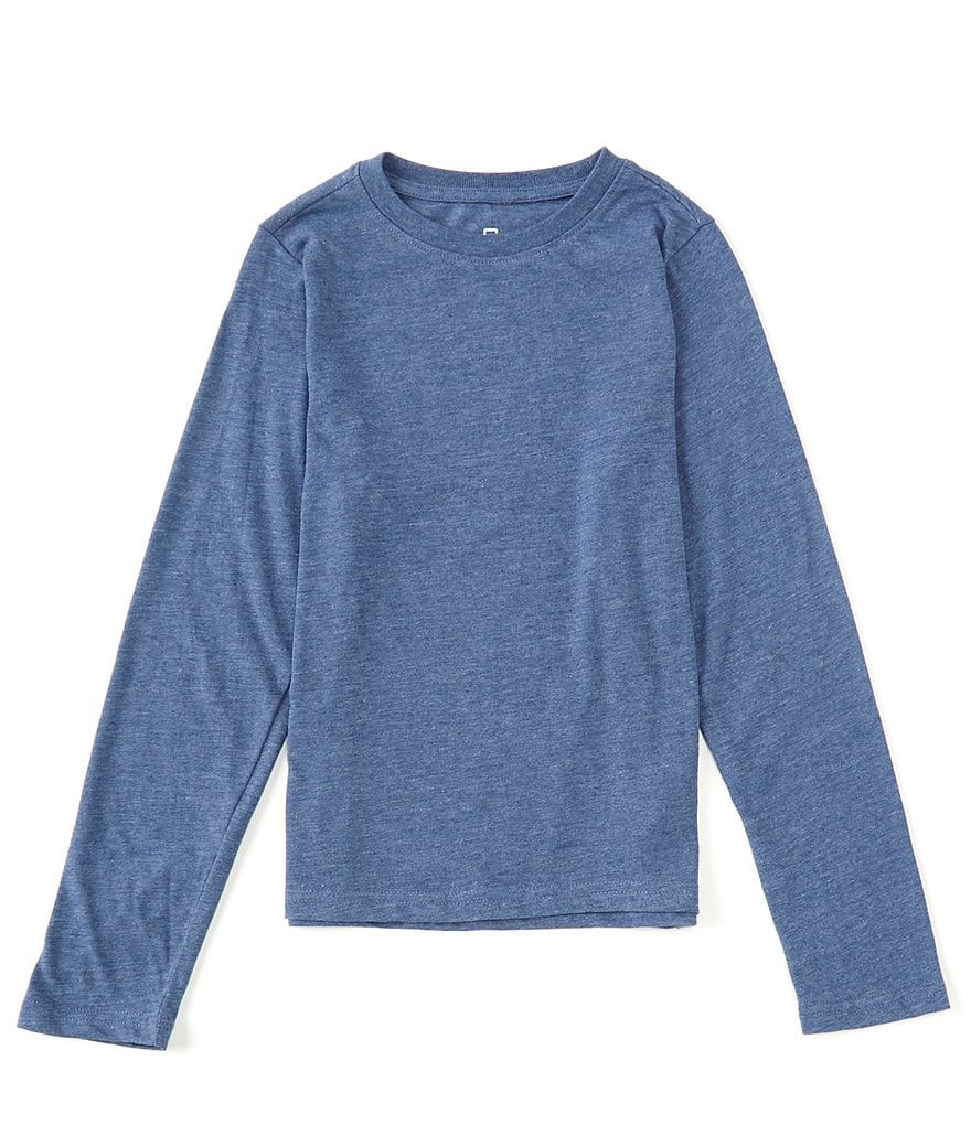Class Club Big Boys 8-20 Long-Sleeve Heathered Essential Tee