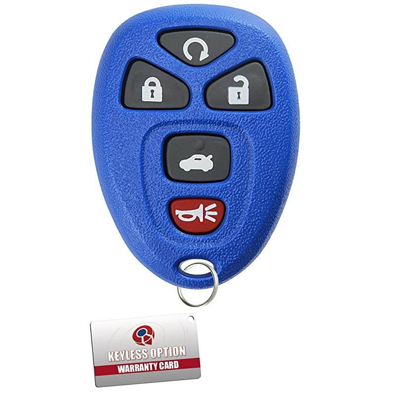 Keyless Entry Remote Start Control Car Key Fob Replacement for 22733524Blue