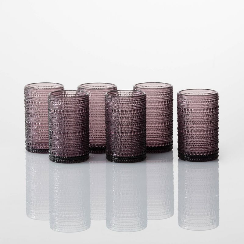 13oz 6pk Glass Jupiter Ice Beverage Glasses Purple - Fortessa Tableware Solutions