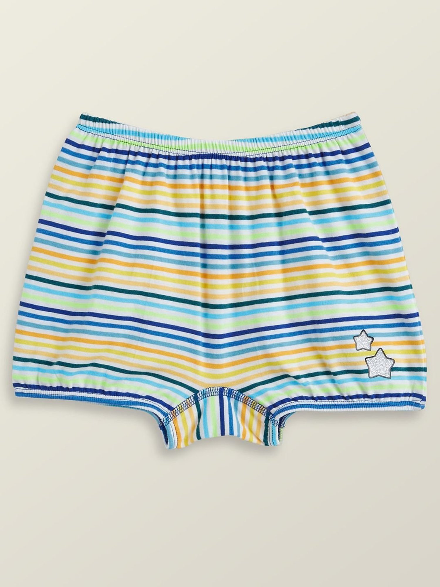 XY Life Kids Multicolor Cotton Striped Bloomers (Pack of 3)
