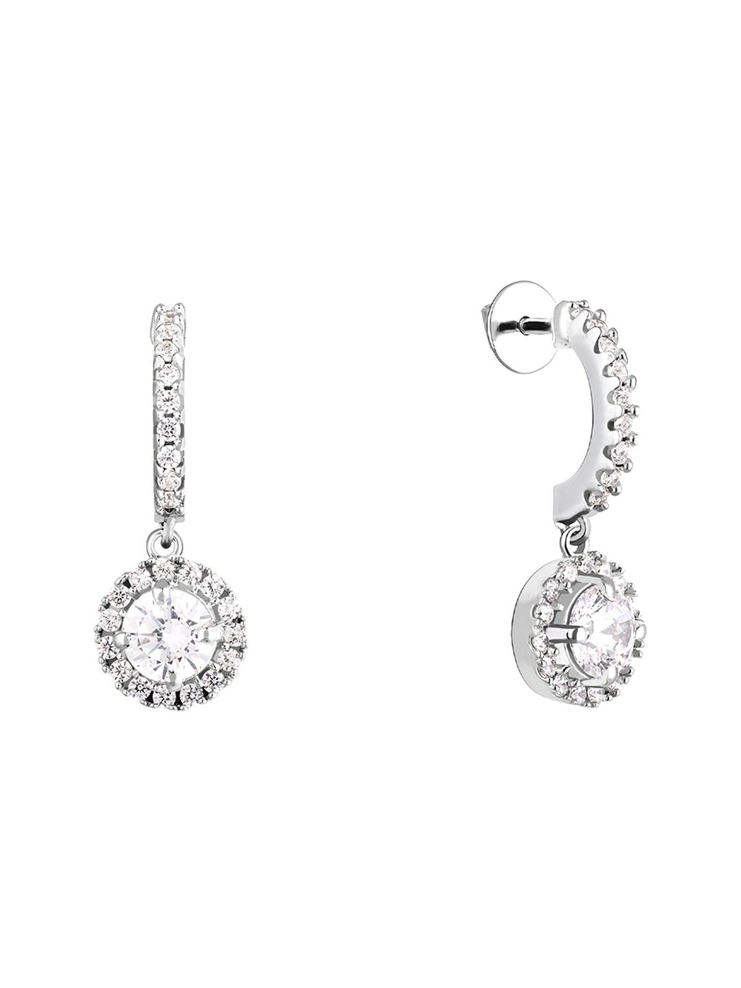 Clara 92.5 Sterling Silver Lily Earrings for Women