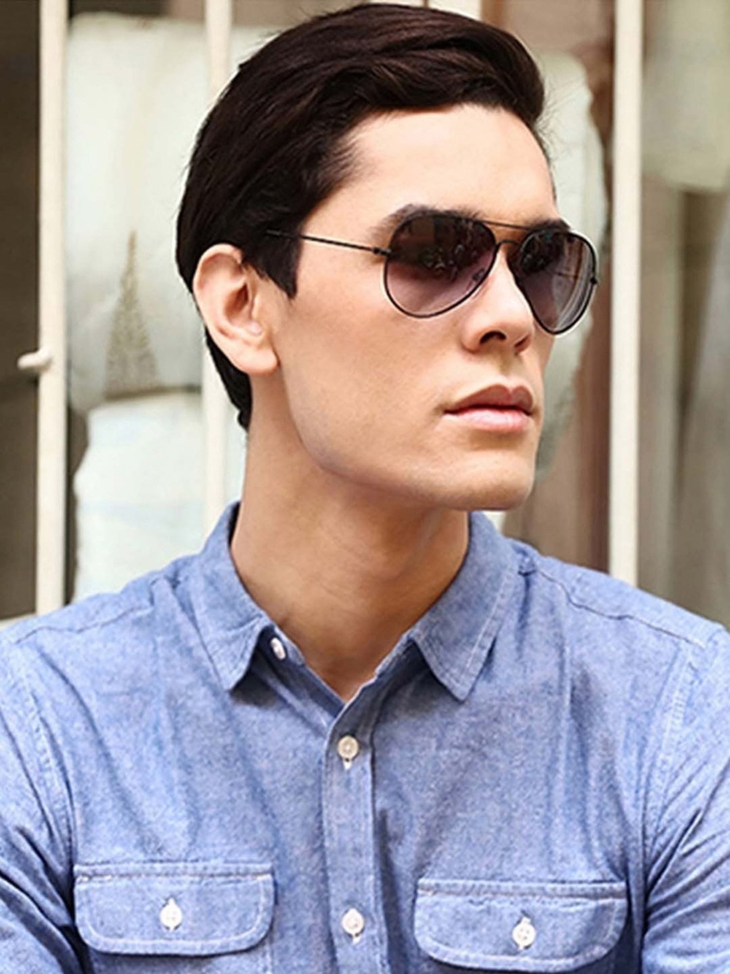 Opium Grey UV Protection Square Sunglasses for Women