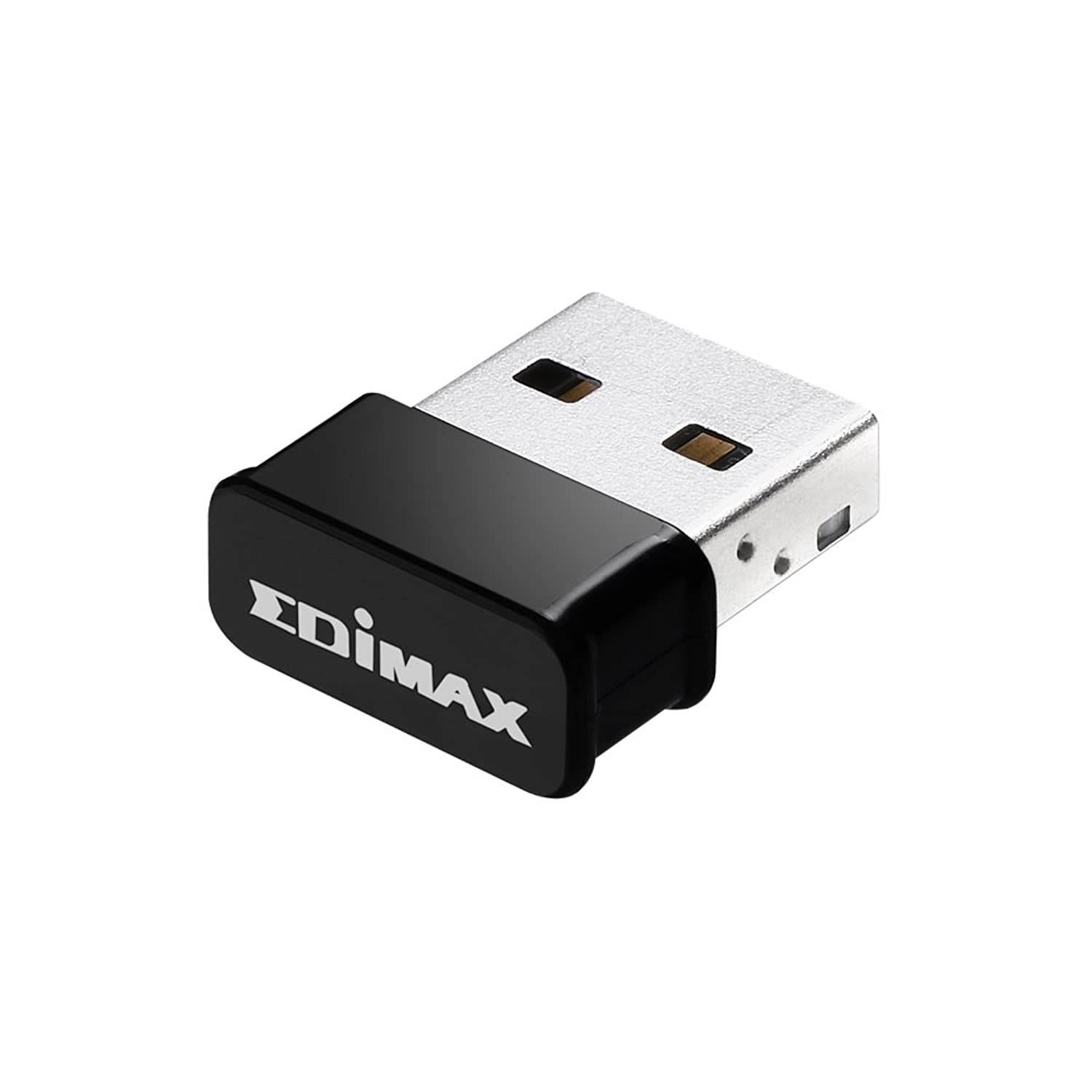 EW-7822ULC, Edimax AC1200 Wi-Fi USB Adapter Supports Web 2, MU-Mimo, Nano Size, for Windows, Mac OS, Supports Computer/PC/Laptop/Desktop Windows 7/8/8.1/10, MAC OS 10.7 or above and Linux
