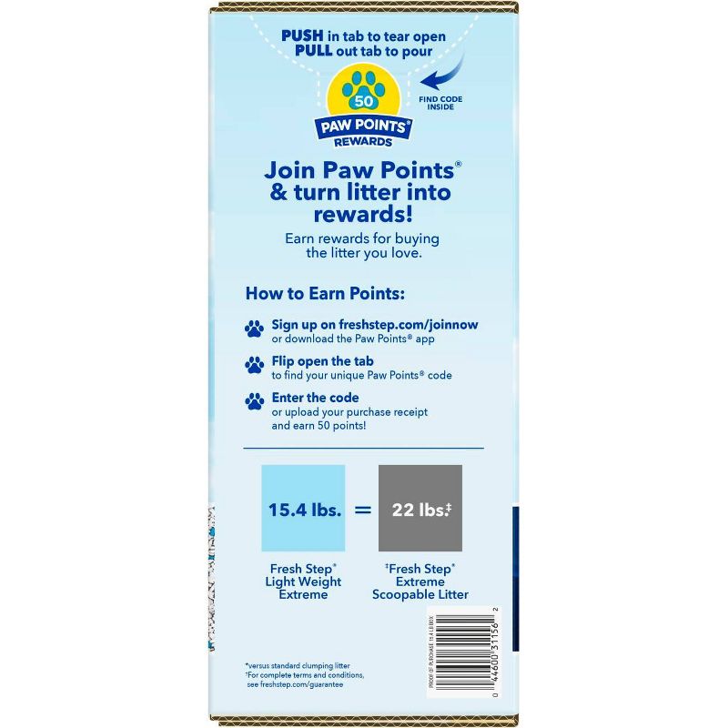Fresh Step Lightweight Extreme Scented Litter with the Power of Febreze Clumping Cat Litter- 15.4lb