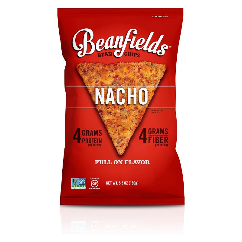 Beanfields Nacho Bean & Rice Chips - 6oz