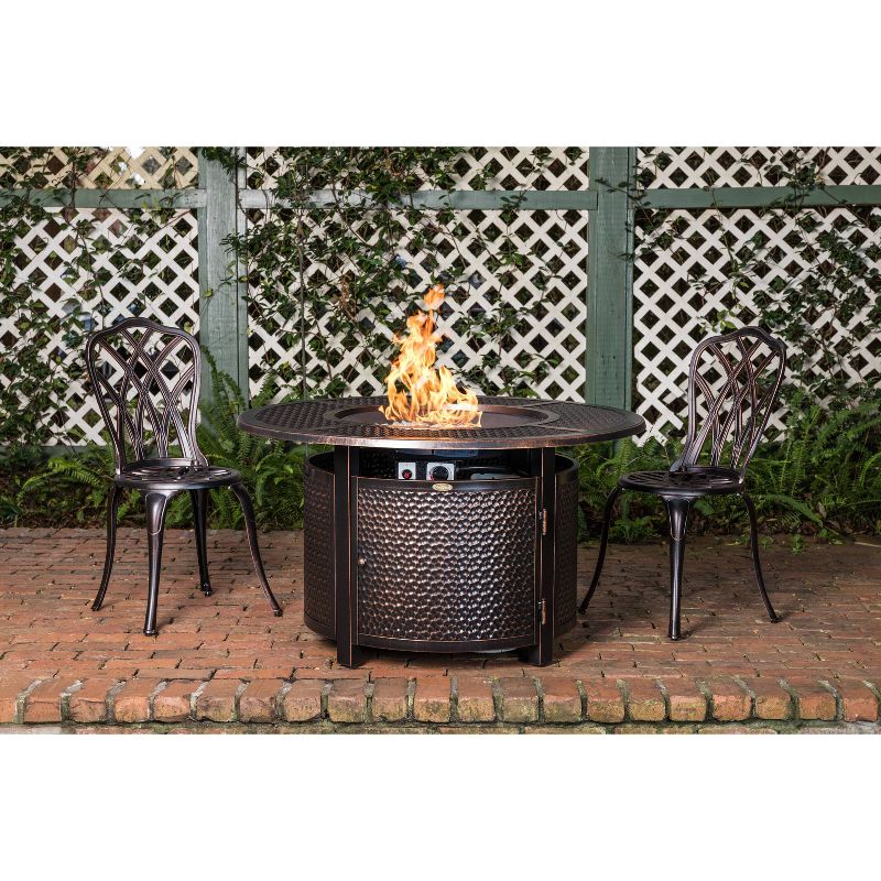 Briarwood Round Aluminum LPG Fire Pit - Fire Sense