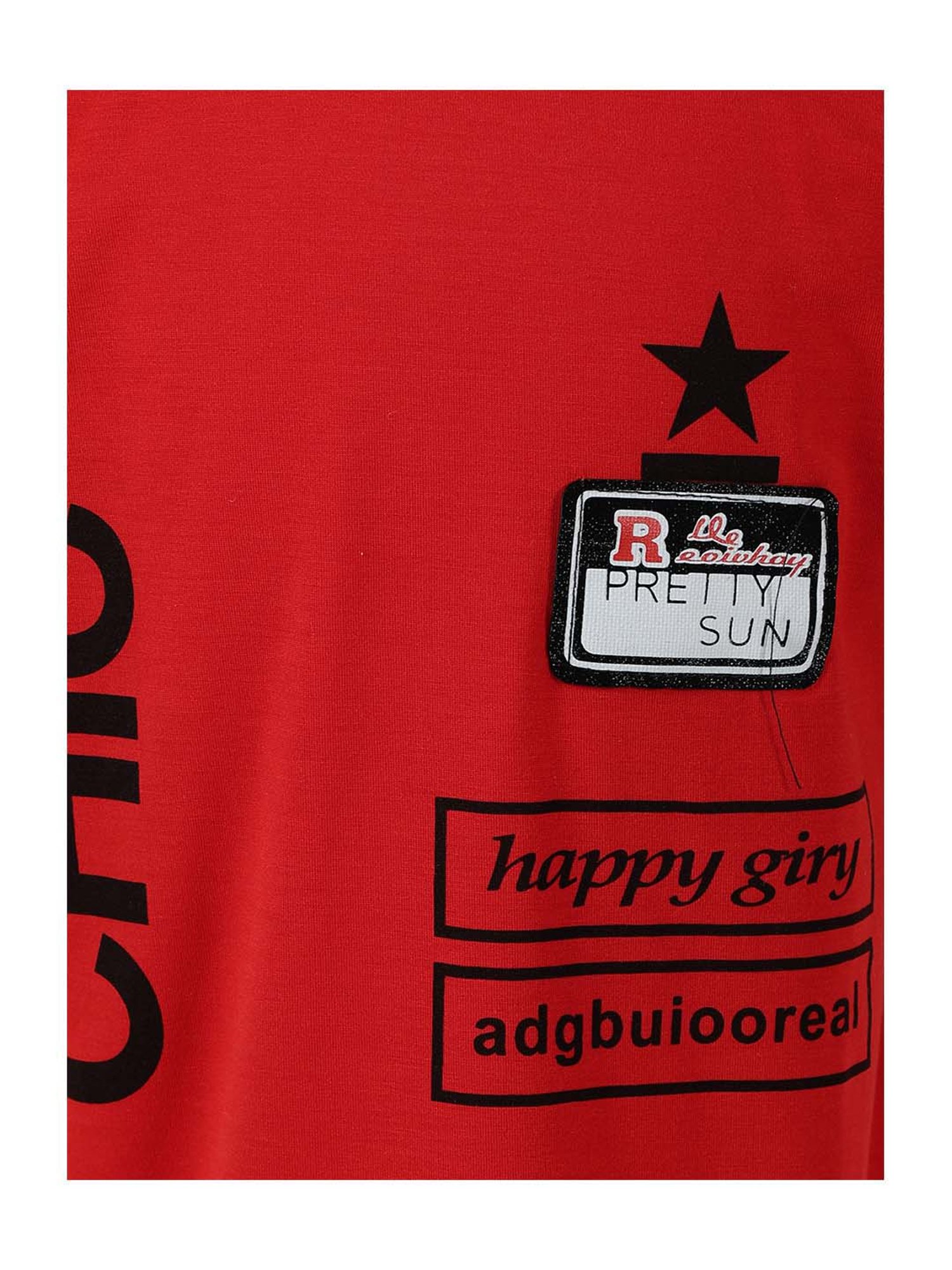 Passion Petals Kids Red Cotton Printed T-Shirt