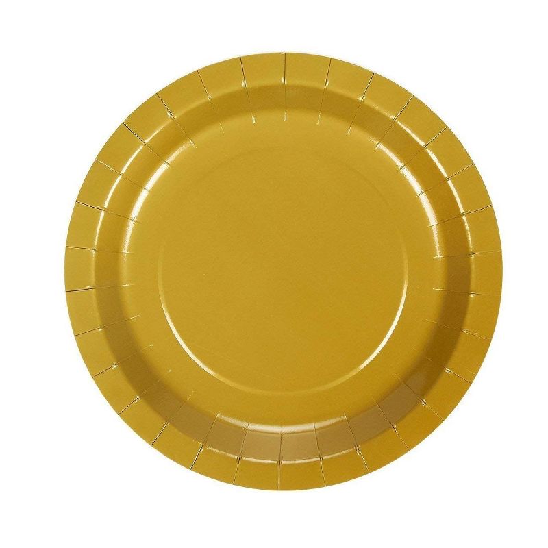 Sparkle and Bash 80-Pack 60th Birthday Disposable Paper Plates 9" Black Party Supplies