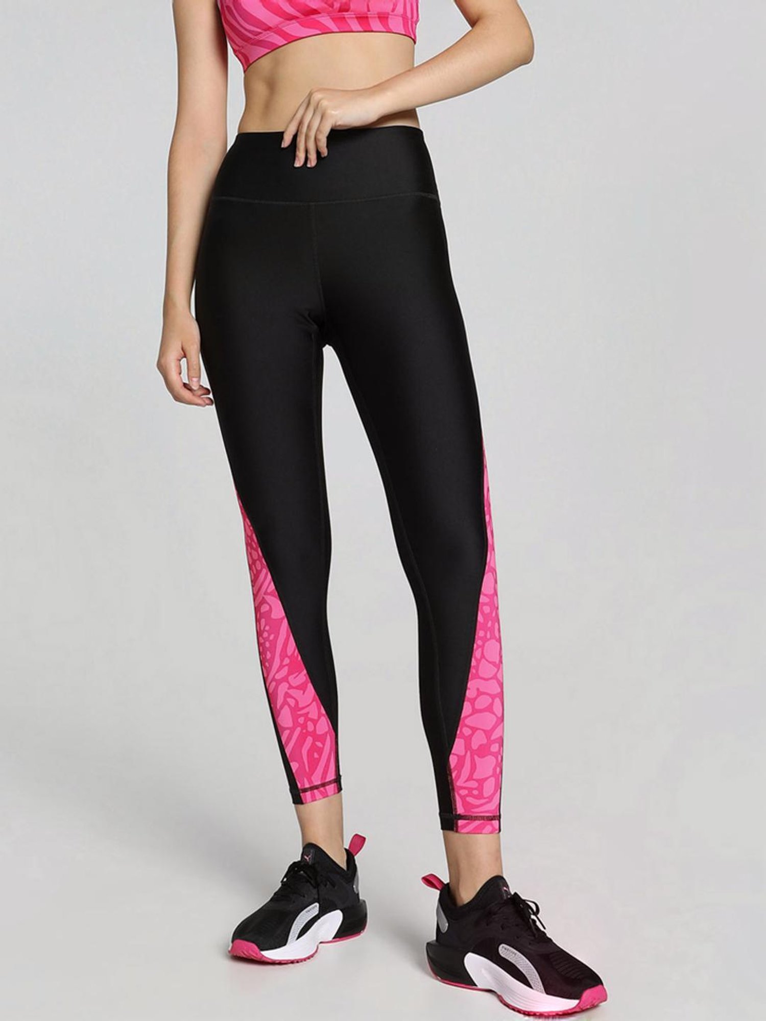 KENDALL + KYLIE White Printed Sports Tights