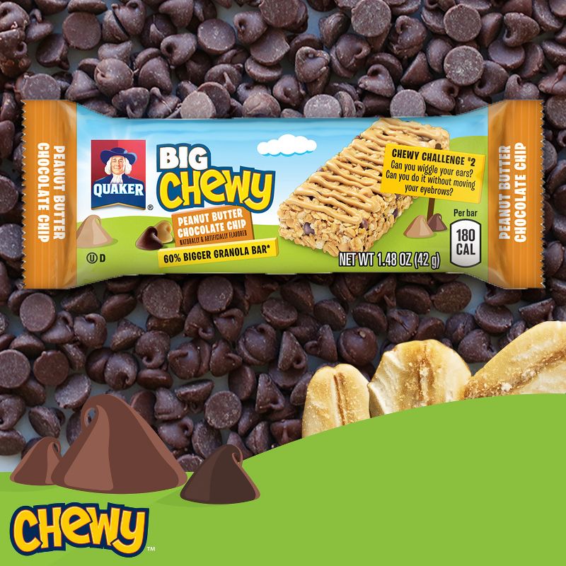 Quaker Big Chewy Peanut Butter Chocolate Chip Granola Bars - 5ct