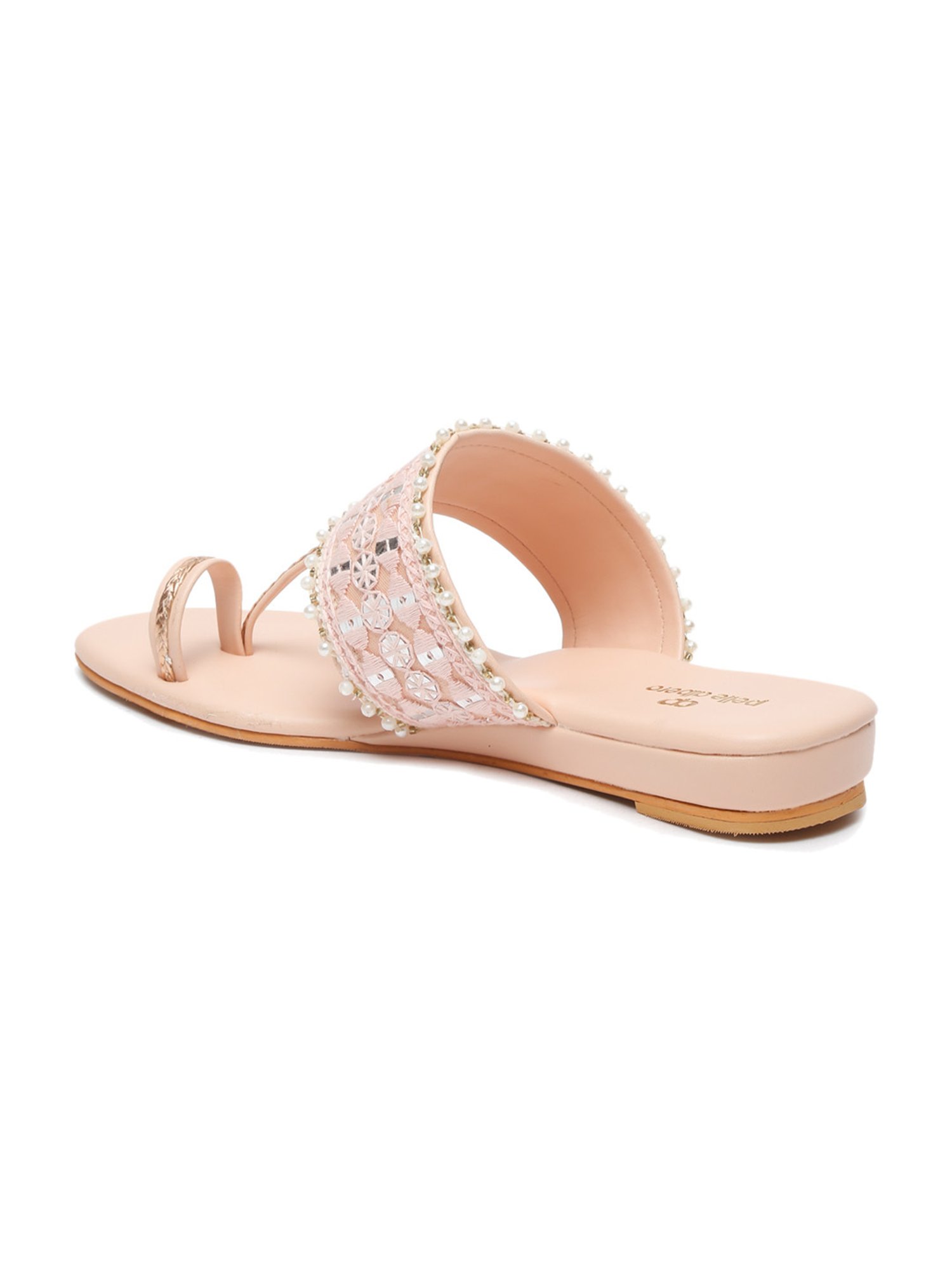 Pelle Albero Women's Peach Toe Ring Sandals