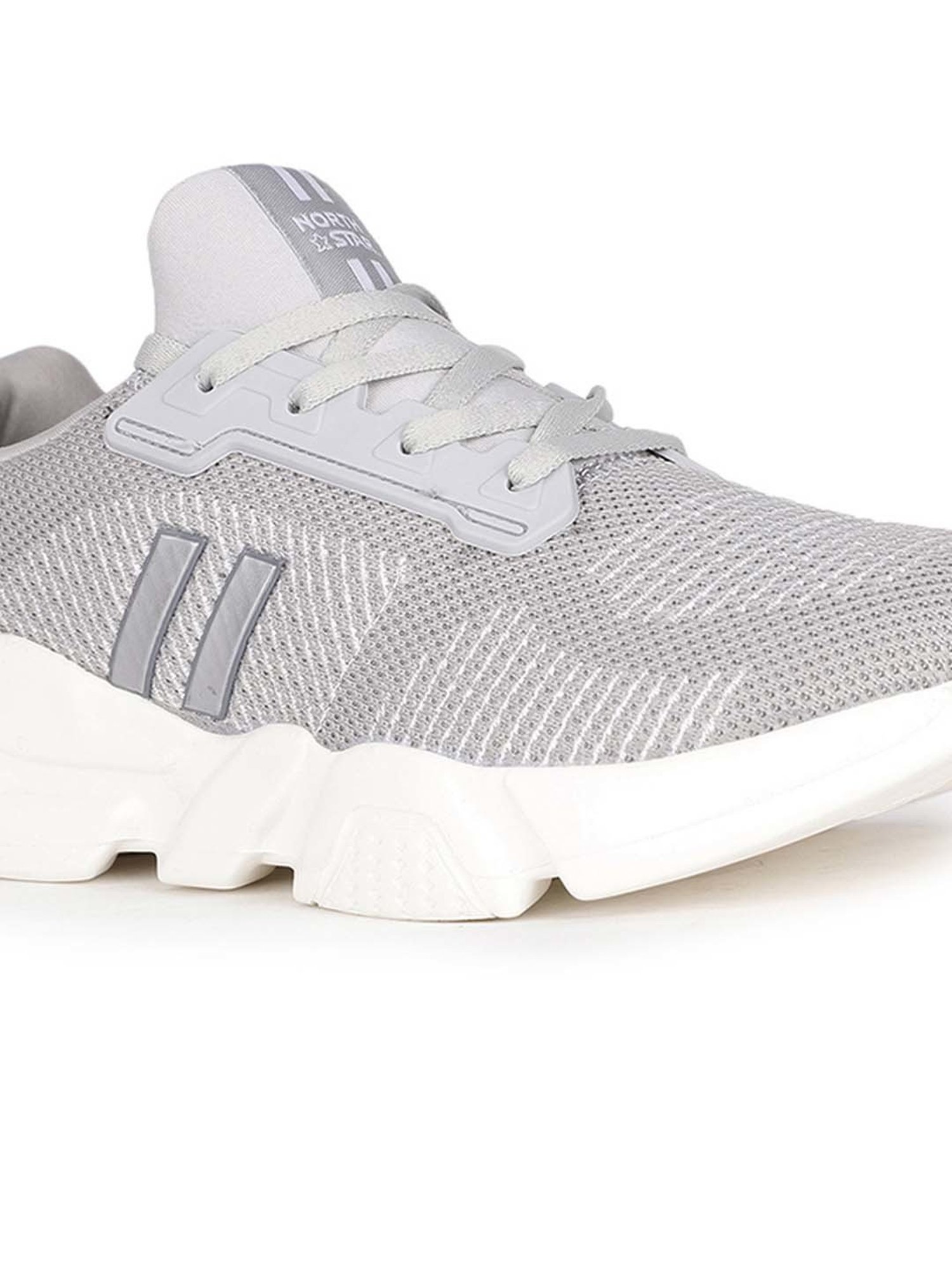 North Star by Bata Men's Cloud Grey Running Shoes