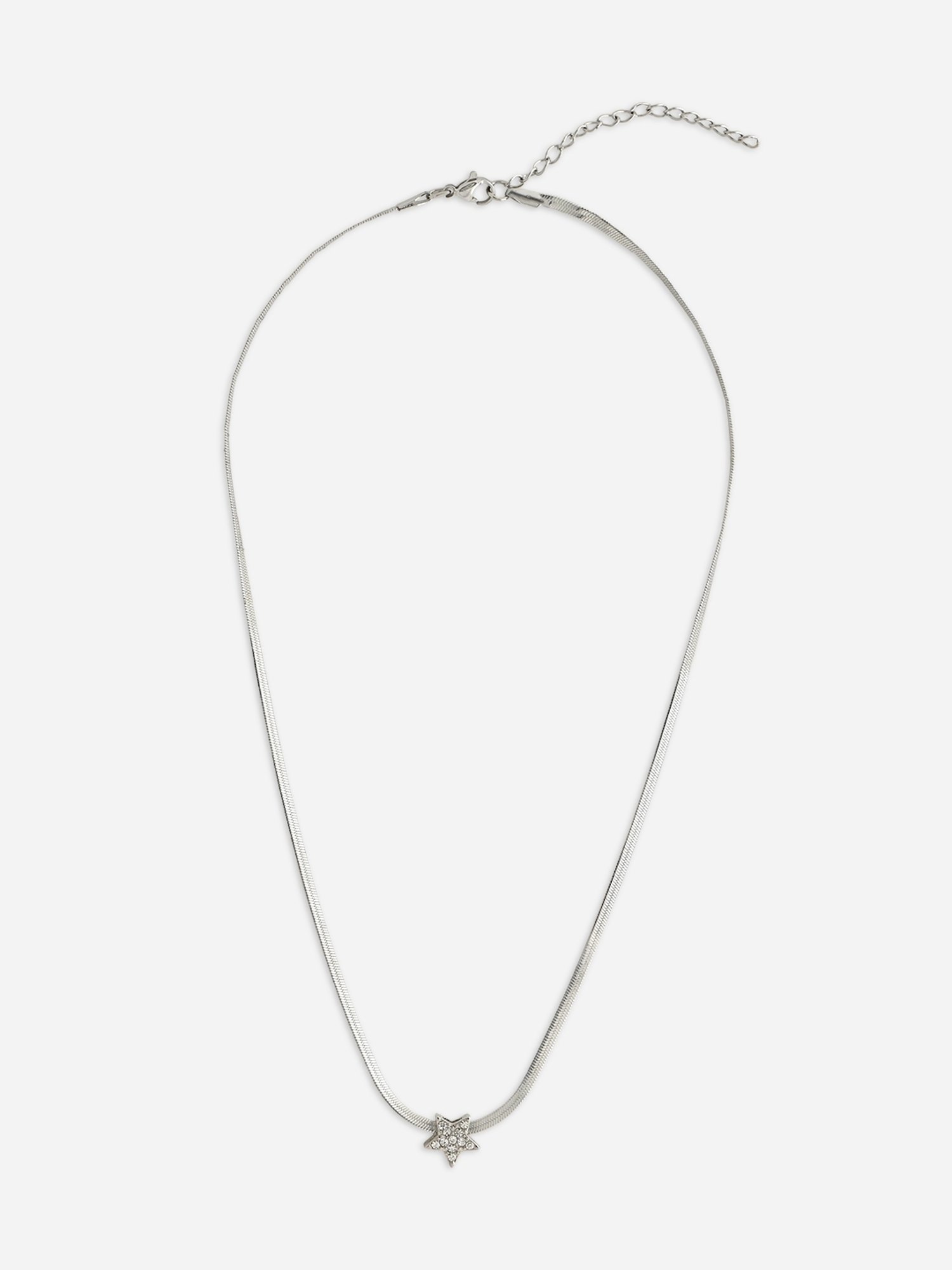 ToniQ Rhodium Plated Star Women's Necklace